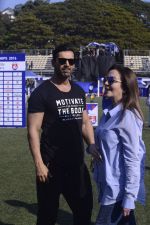 John Abraham, Abhishek Bachchan, Nita Ambani at national soccer finals for schools on 7th Jan 2017